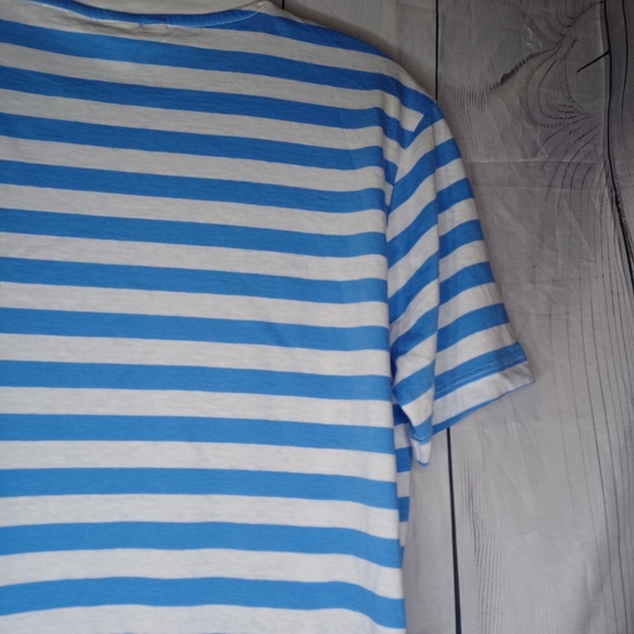 H&M Blue and White Striped Men's Shirt - Picture 10 of 13
